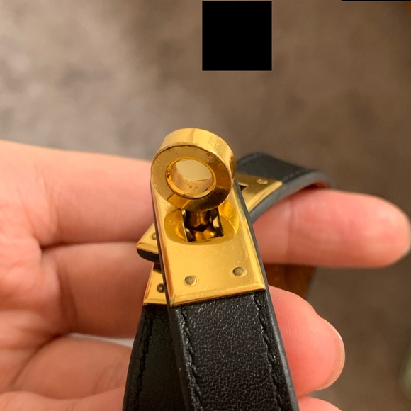 - SOLD OUT -AUTHENTIC HERMES KELLY DOUBLE TOUR BLACK - Picture 7 of 8